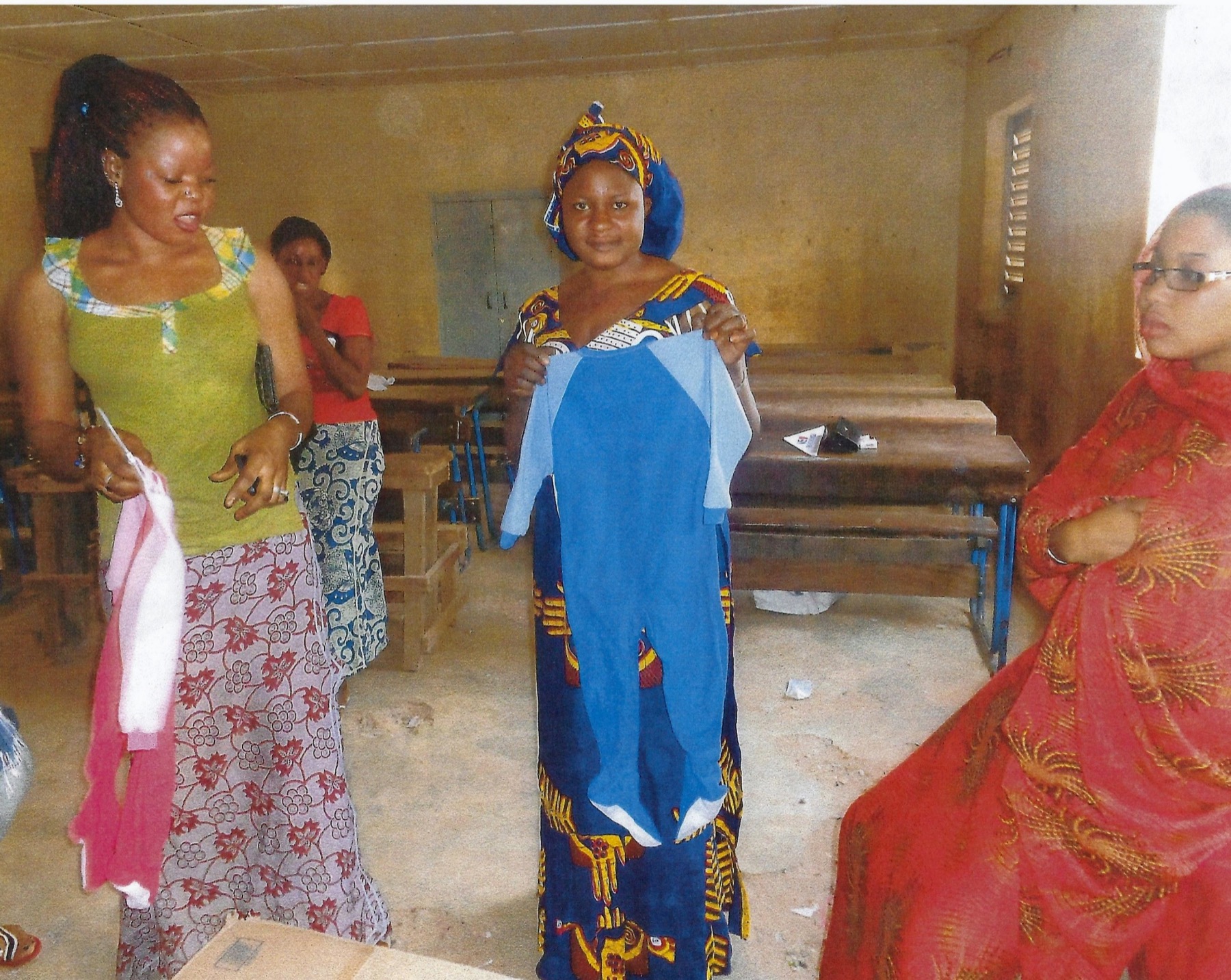 Children receiving gifts